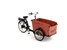 Svart trehjulig cykel med låda